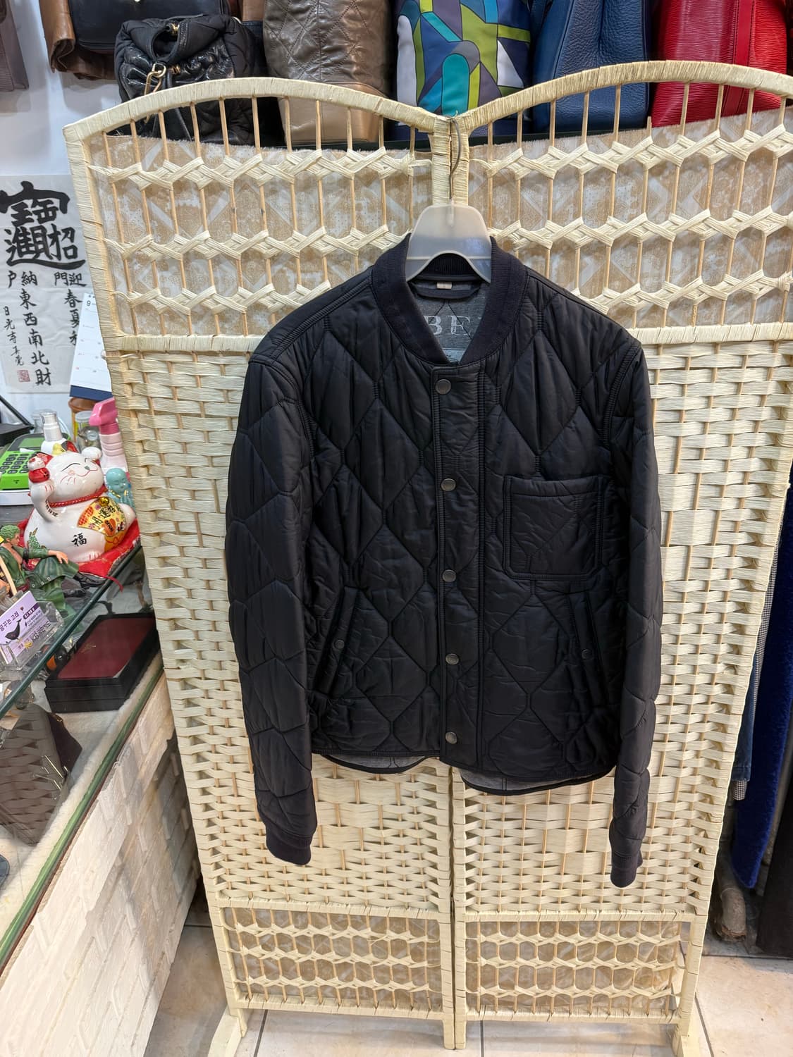 95 정품 버버리 누빔 블루종 팝니다 상품이미지1