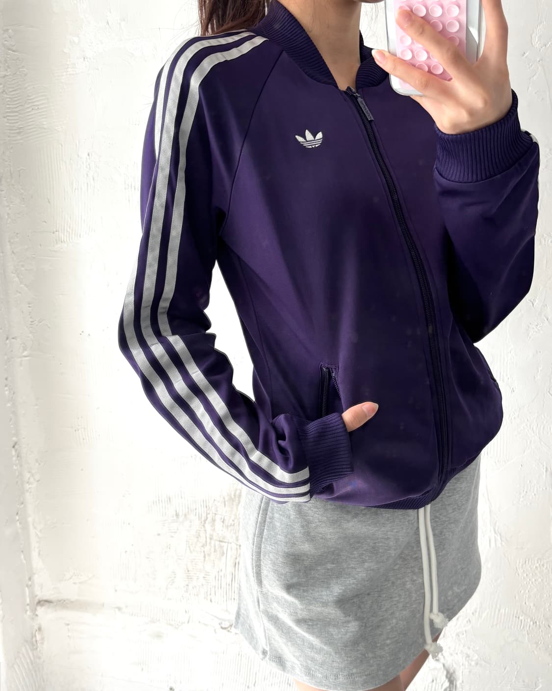 Adidas 아디다스 우먼즈 슈퍼걸 퍼플 트랙탑 상품이미지10