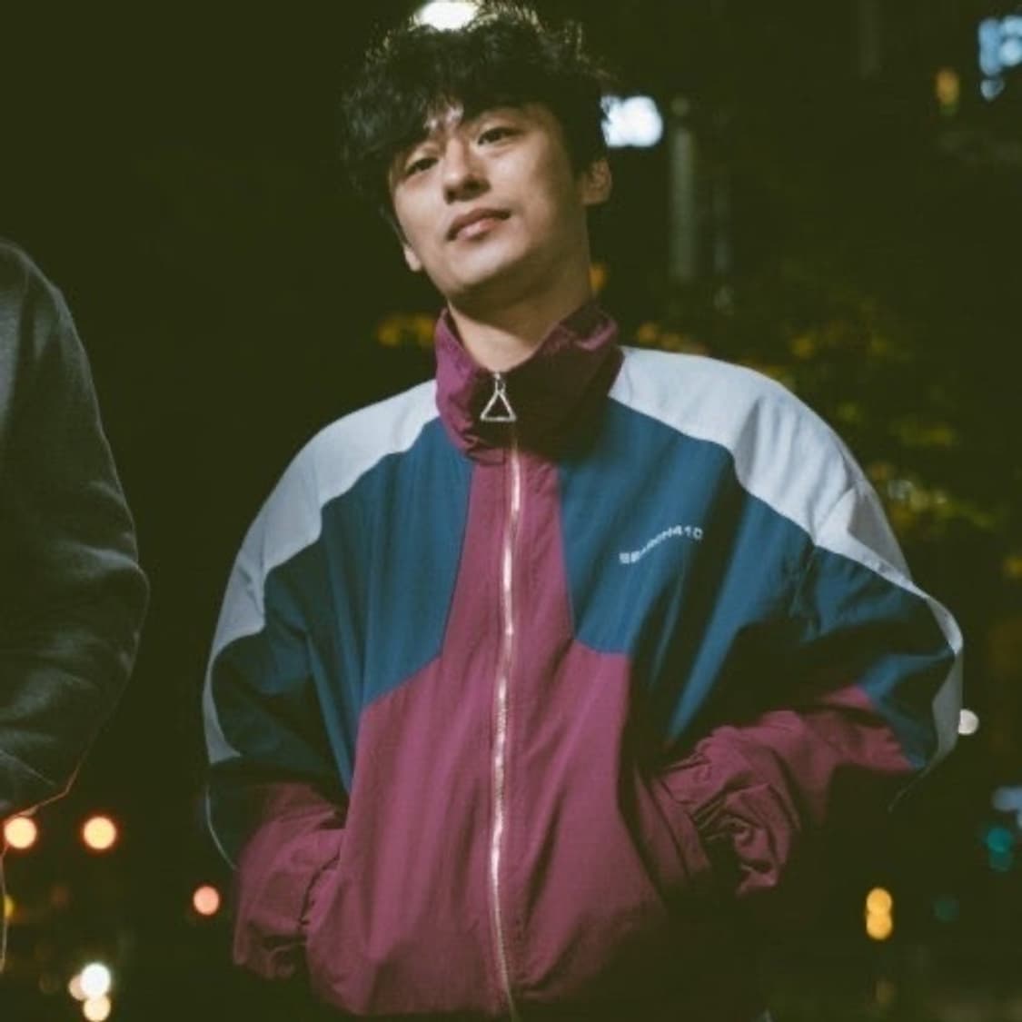 써치410 search410 컬러 배색 올드스쿨 바람막이 자켓 M 구교환 상품이미지5