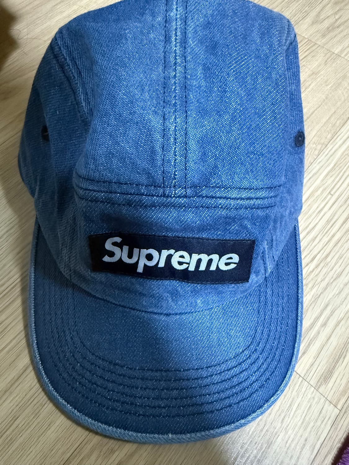 슈프림 워시드 치노 캠프캡 데님 24fw 상품이미지1