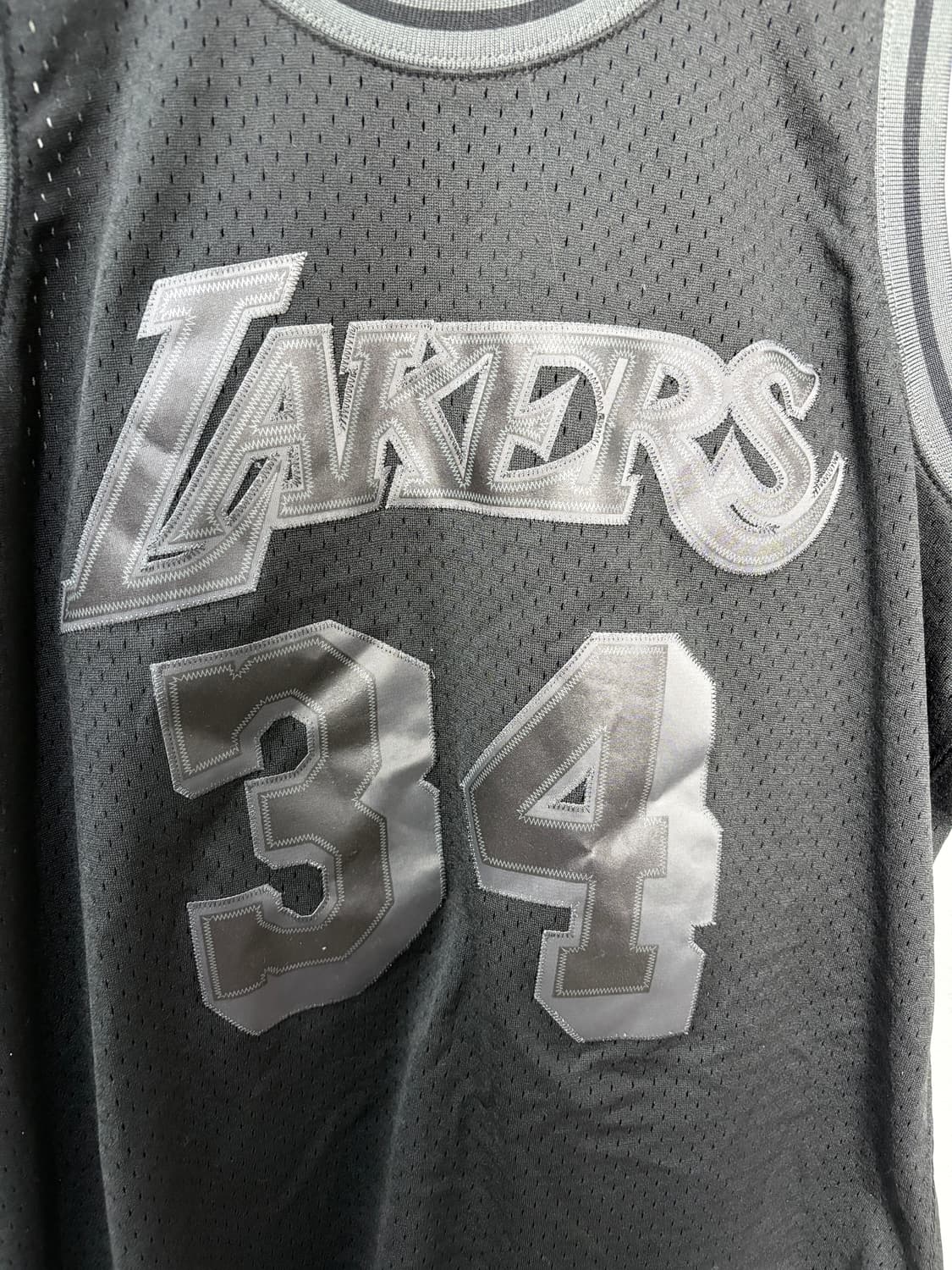 미첼앤네스 레이커스 블랙 스윙맨 져지 A3785 상품이미지3