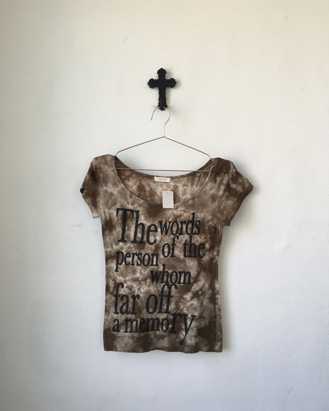 Lettering printing dyed t shirt 상품이미지1