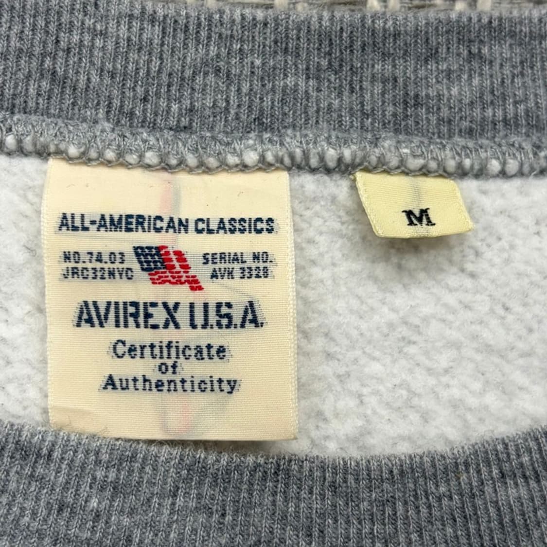 아비렉스 프린팅 스웻셔츠 v2228 상품이미지5