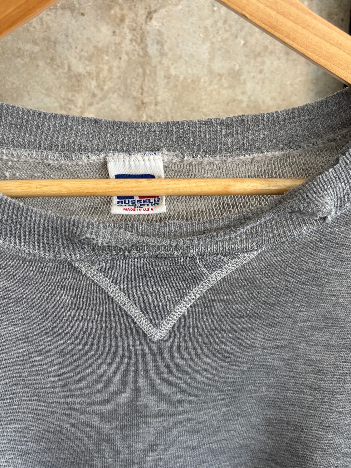 90s 디스트레스드 러셀 플레인 스웻 상품이미지3