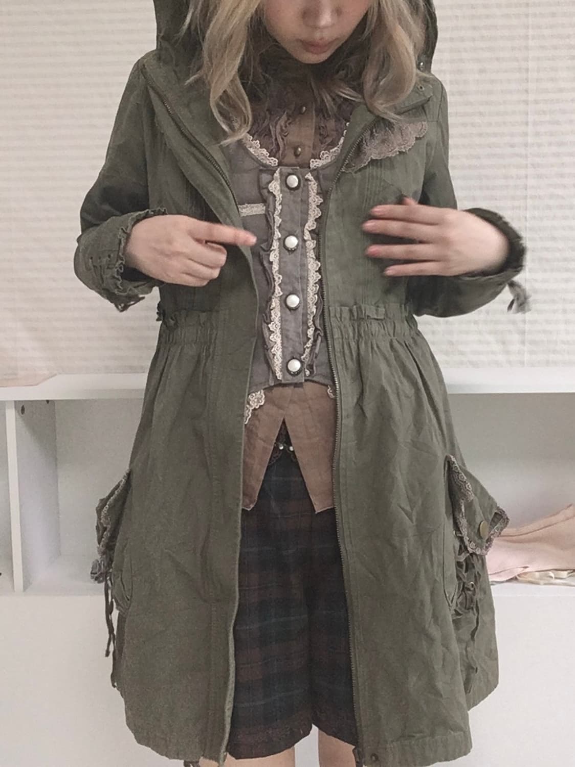 axes femme vintage military hooded parka 상품이미지4