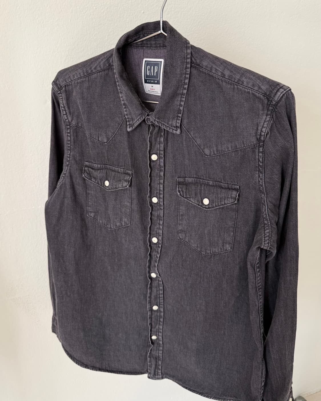 Gap 워싱 퍼플 셔츠 상품이미지5