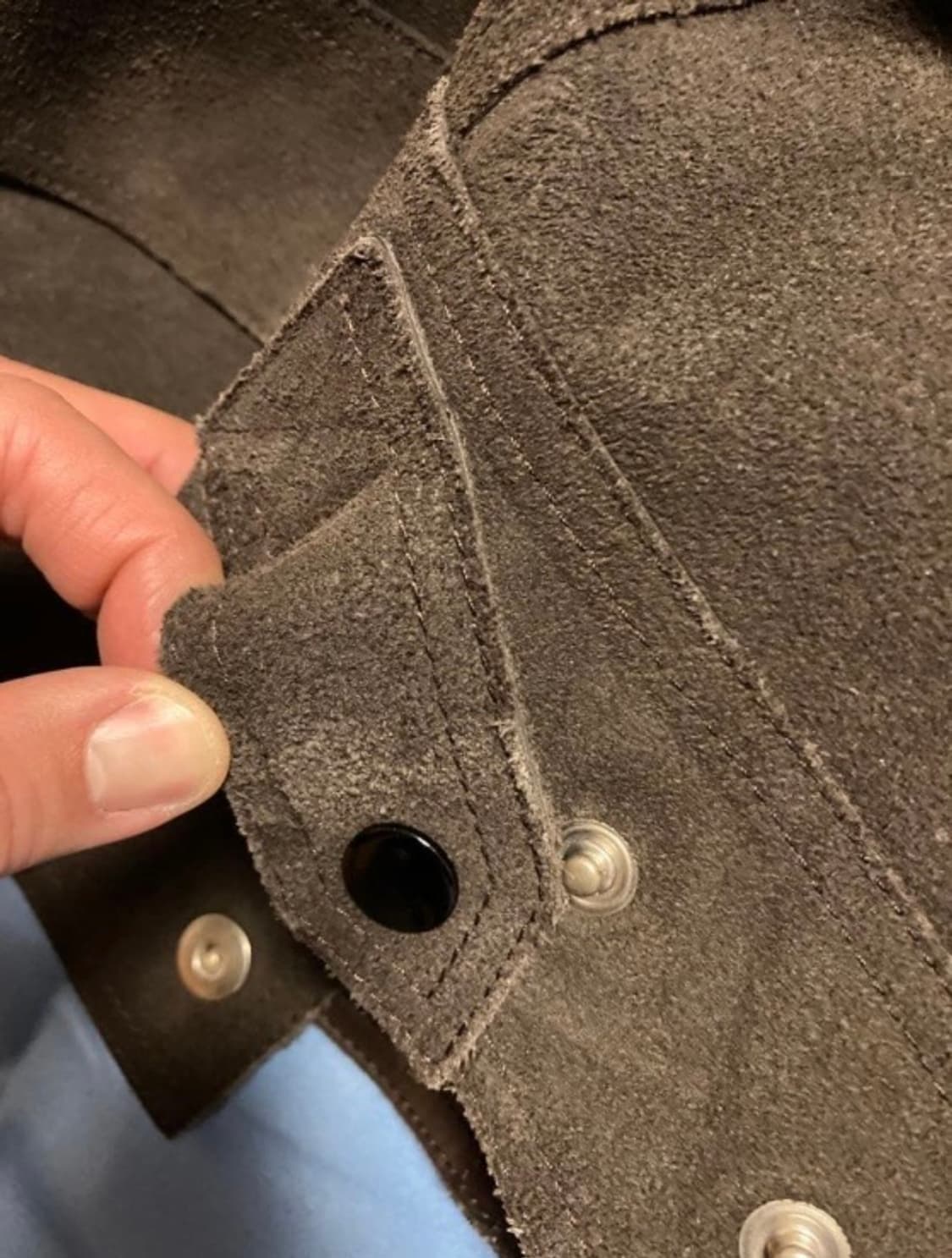 마르지엘라 프레스 스터드 가죽자켓 상품이미지6