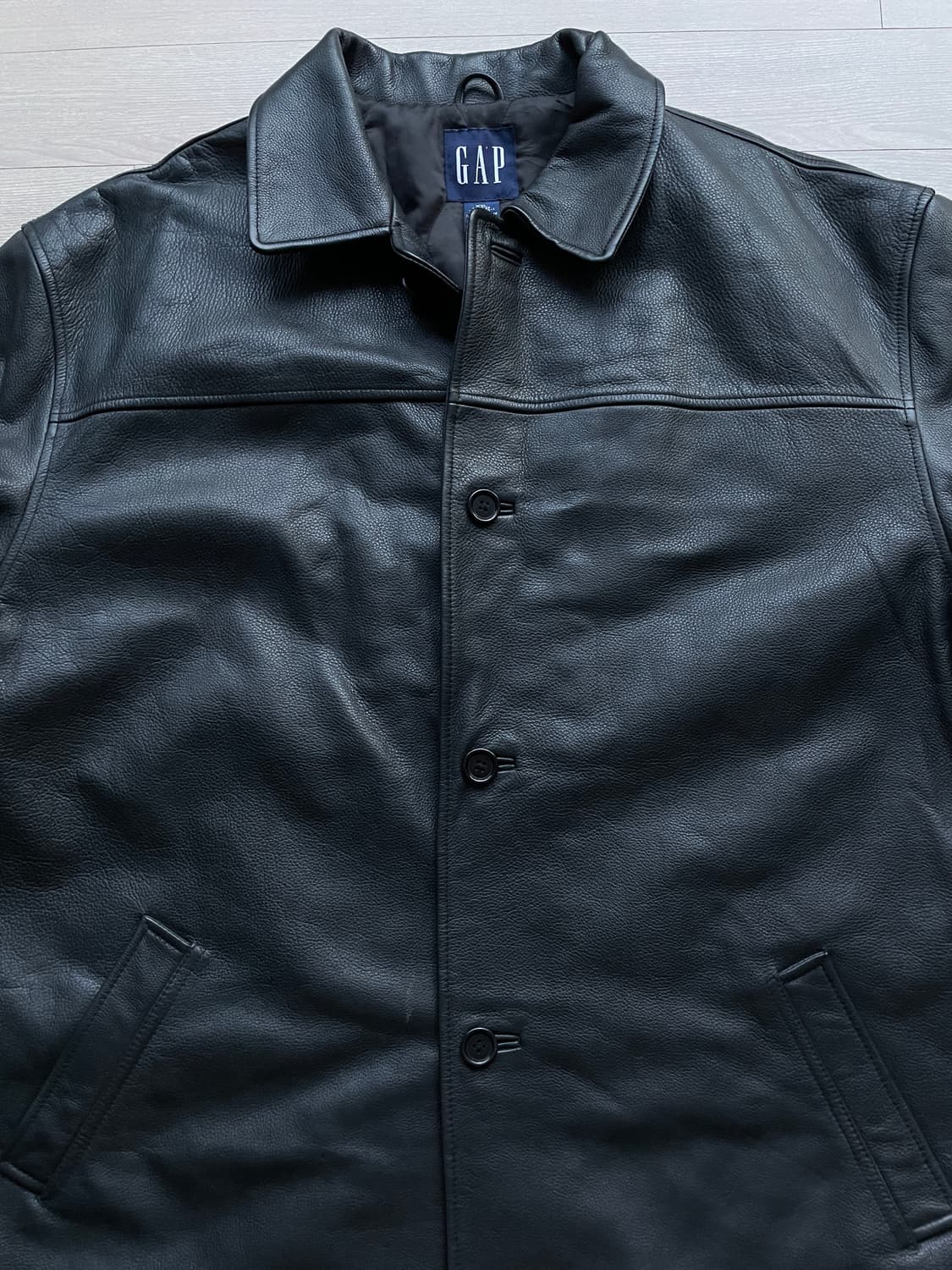 90s 올드갭 레더 카코트 gap carcoat 상품이미지4