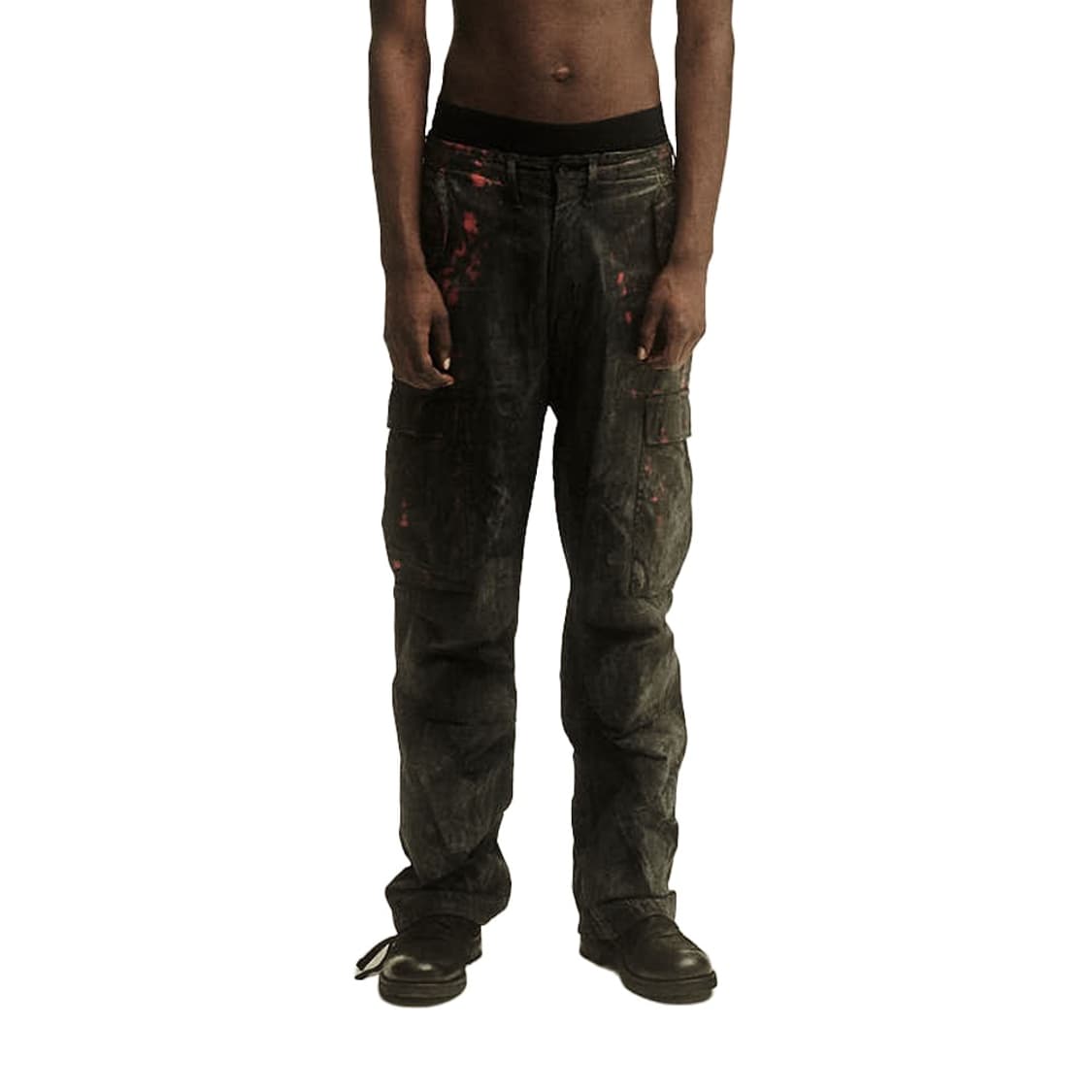 Pln oilskin cargo pants bleached 카고팬츠 L 상품이미지3