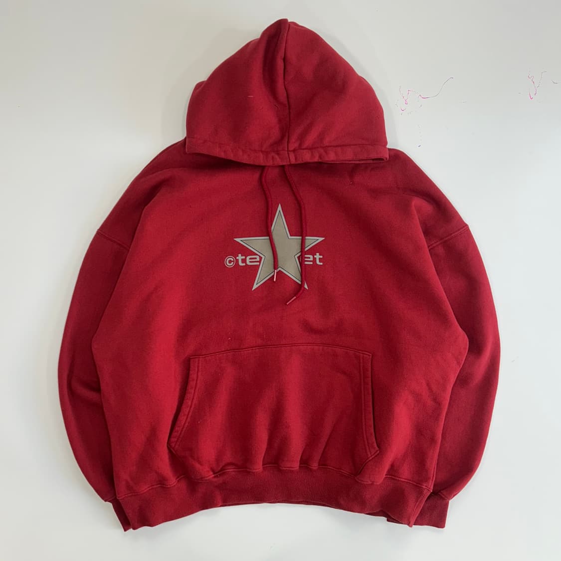 Teket 스타 로고 레드 후드티 상품이미지3