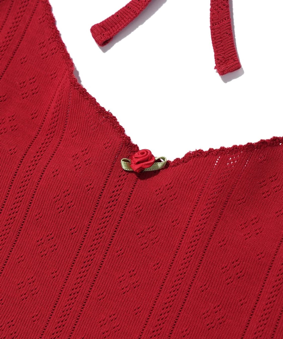 유희 eyelet sleeveless red 상품이미지4