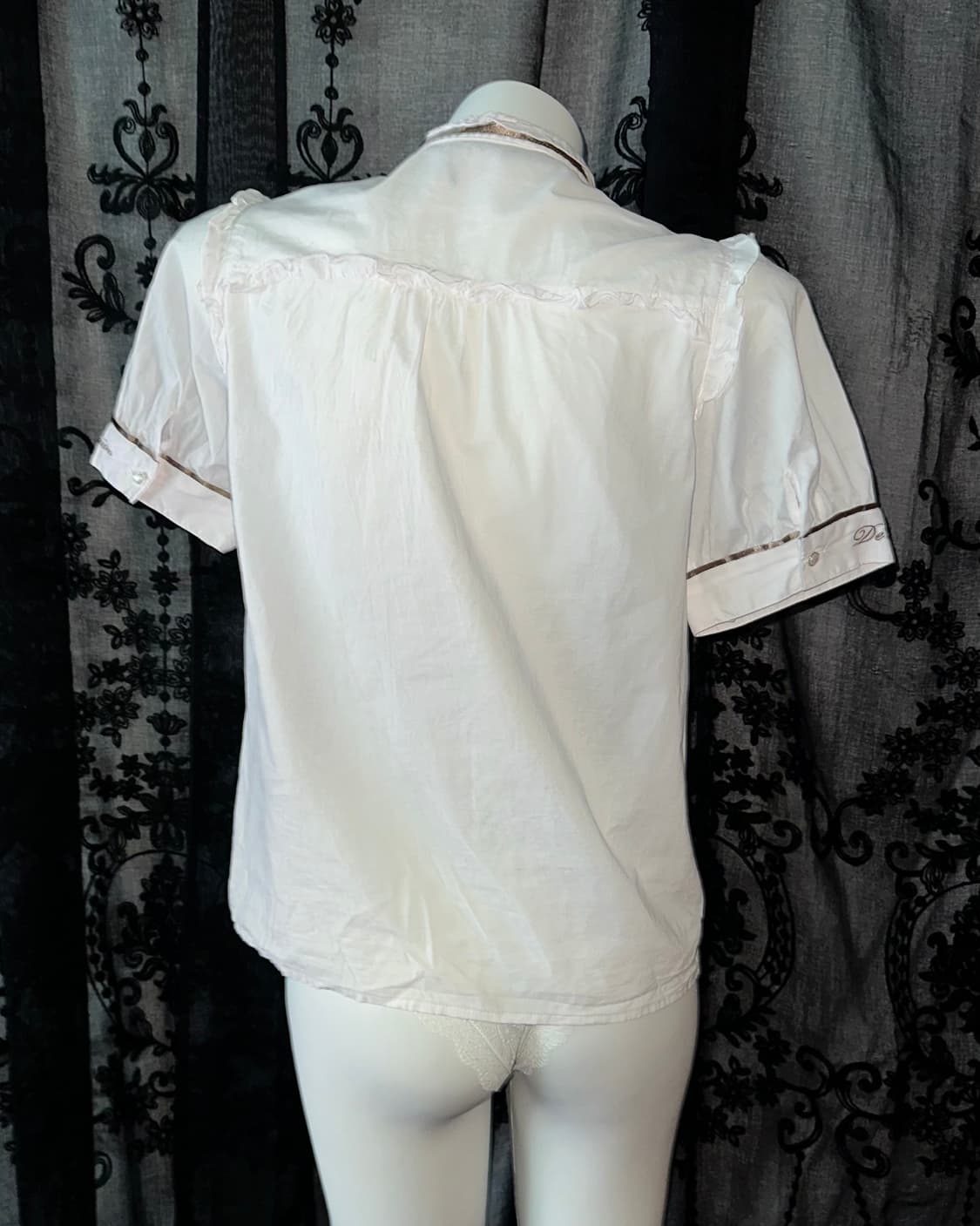 lovely brown ribbon blouse 상품이미지3
