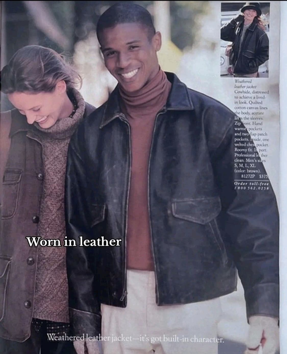 XL) 올드갭 레더자켓 다크브라운 상품이미지2