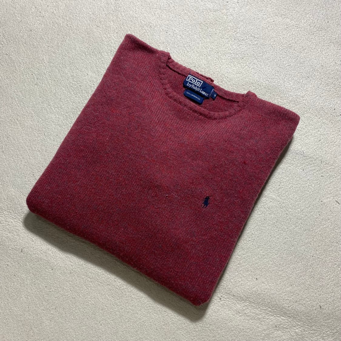폴로 랄프로렌 버건디 울 니트 상품이미지2