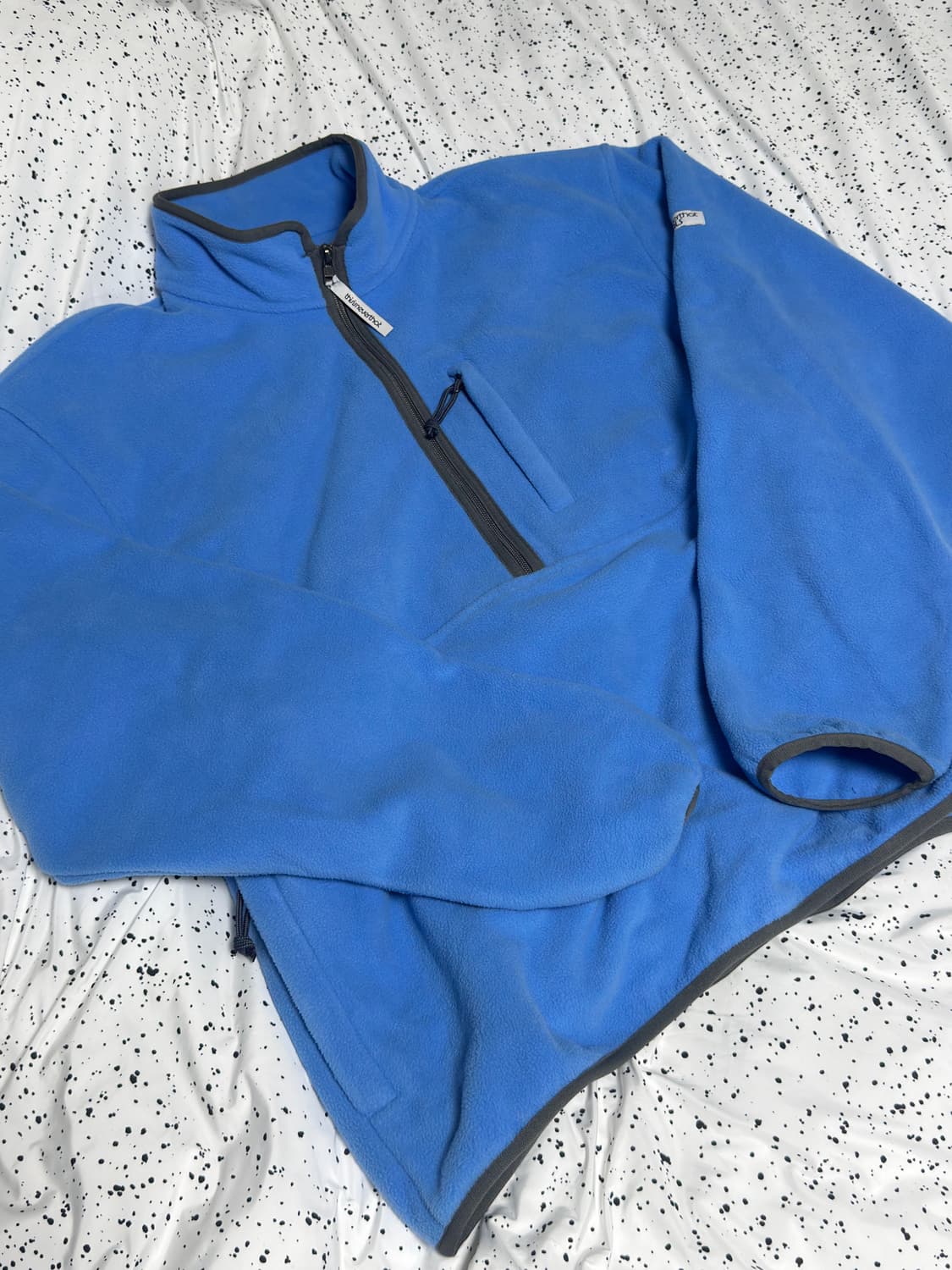 Half Zip Fleece Pullover Purple Blue 상품이미지5