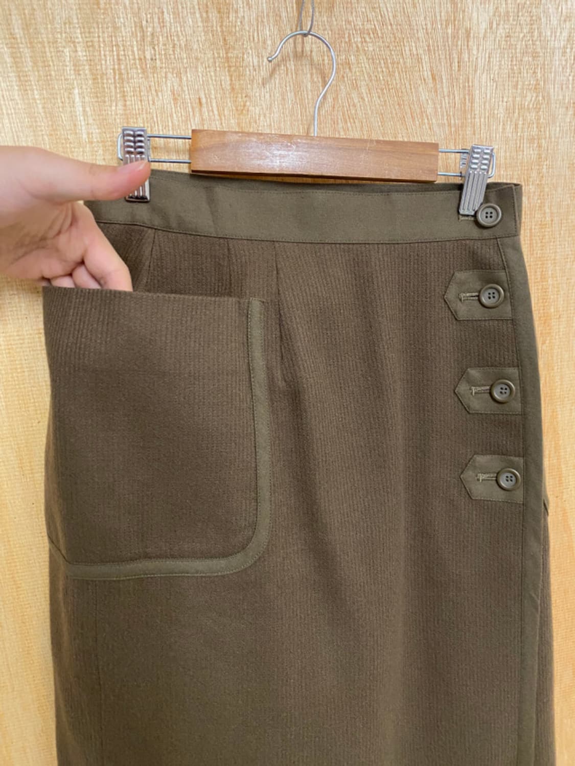 CHRISTIAN DIOR wool skirt 디올 울 랩스커트 상품이미지5