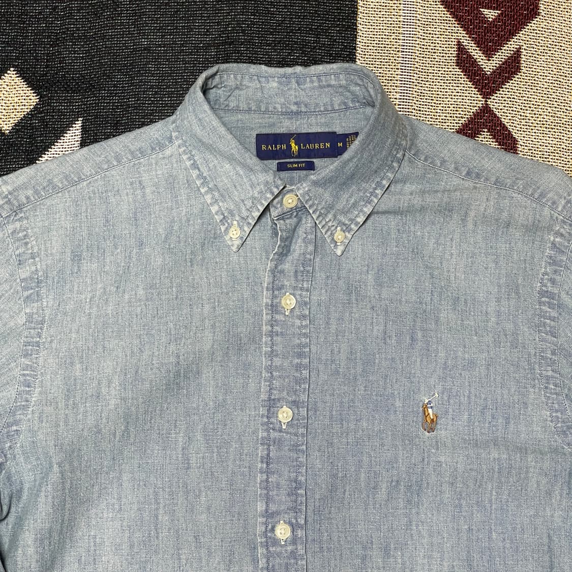 폴로랄프로렌 연청셔츠 빈티지 샴브레이 데님남방 상품이미지2