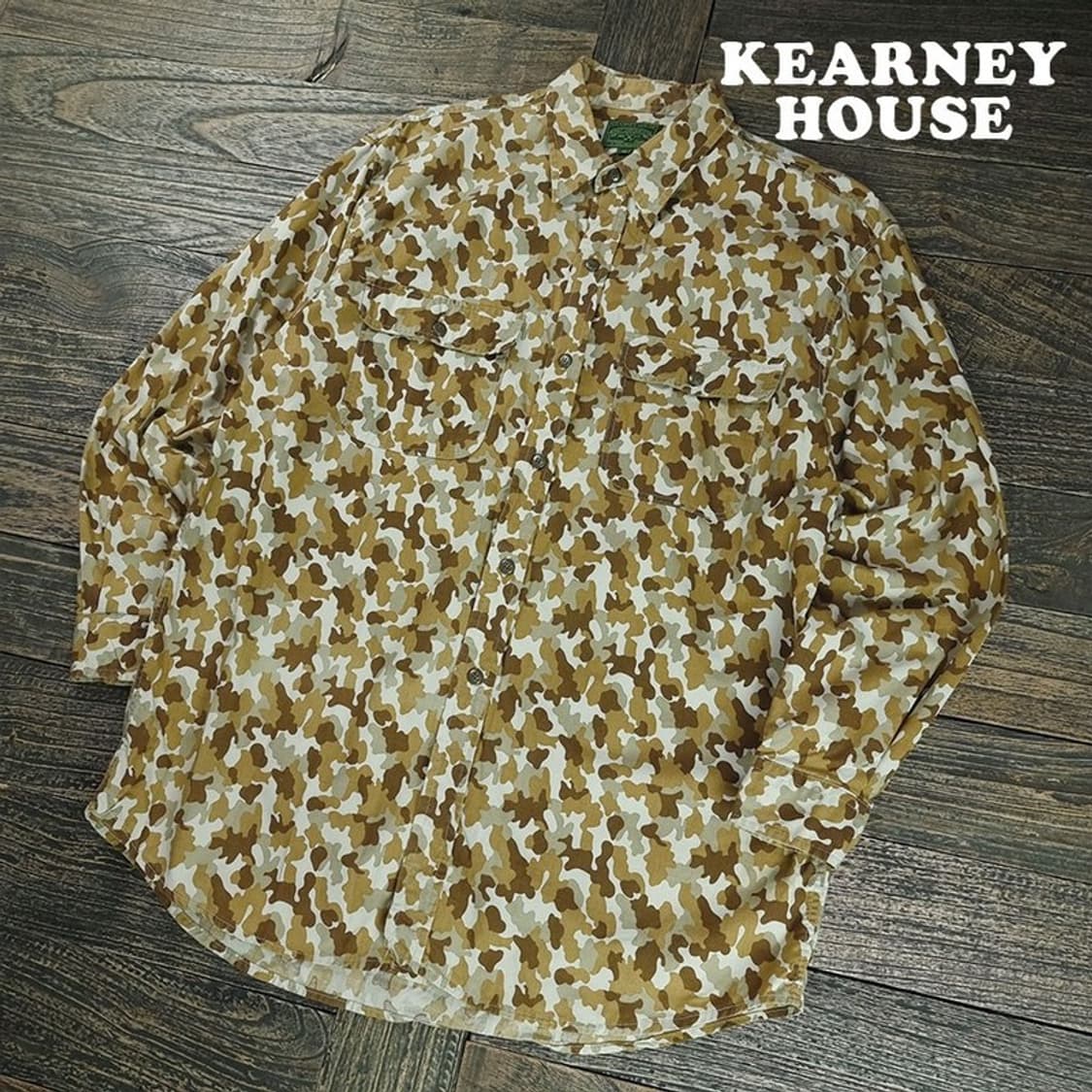 [커니 하우스] 재팬 카모 패턴 빈티지 투포켓 셔츠 M19998 상품이미지1
