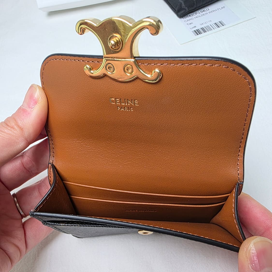 [S급/정품] 셀린느 트리옹프 플랩 카드 지갑 상품이미지8