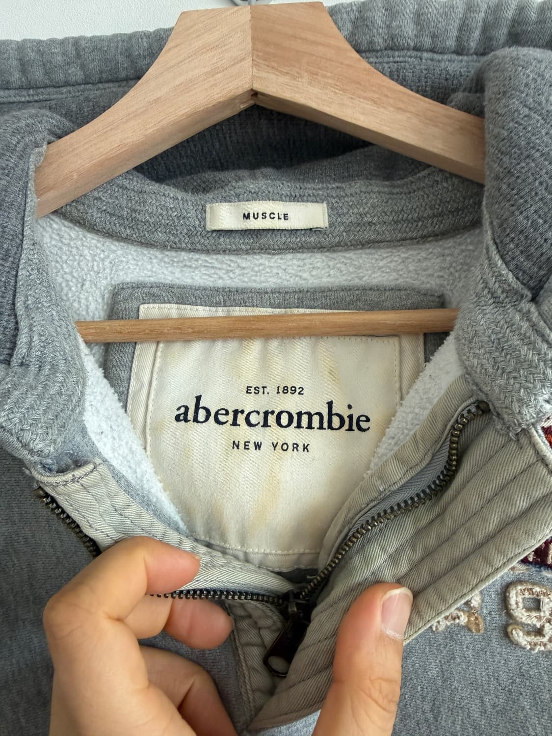아베크롬비(bercrombie & Fitch) 하프집업 후드 상품이미지7