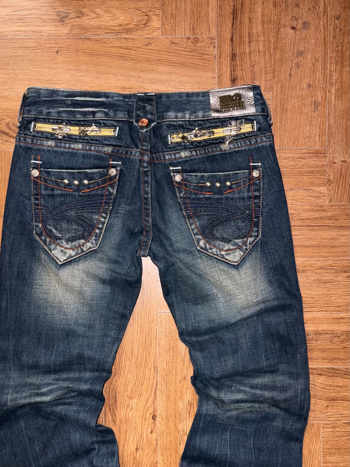 레드페퍼 부츠컷 로우라이즈 데님팬츠 상품이미지6