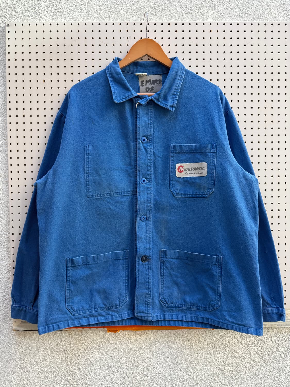 OLD VINTAGE WASHED BLUE FRENCH 프렌치워크자켓 상품이미지1