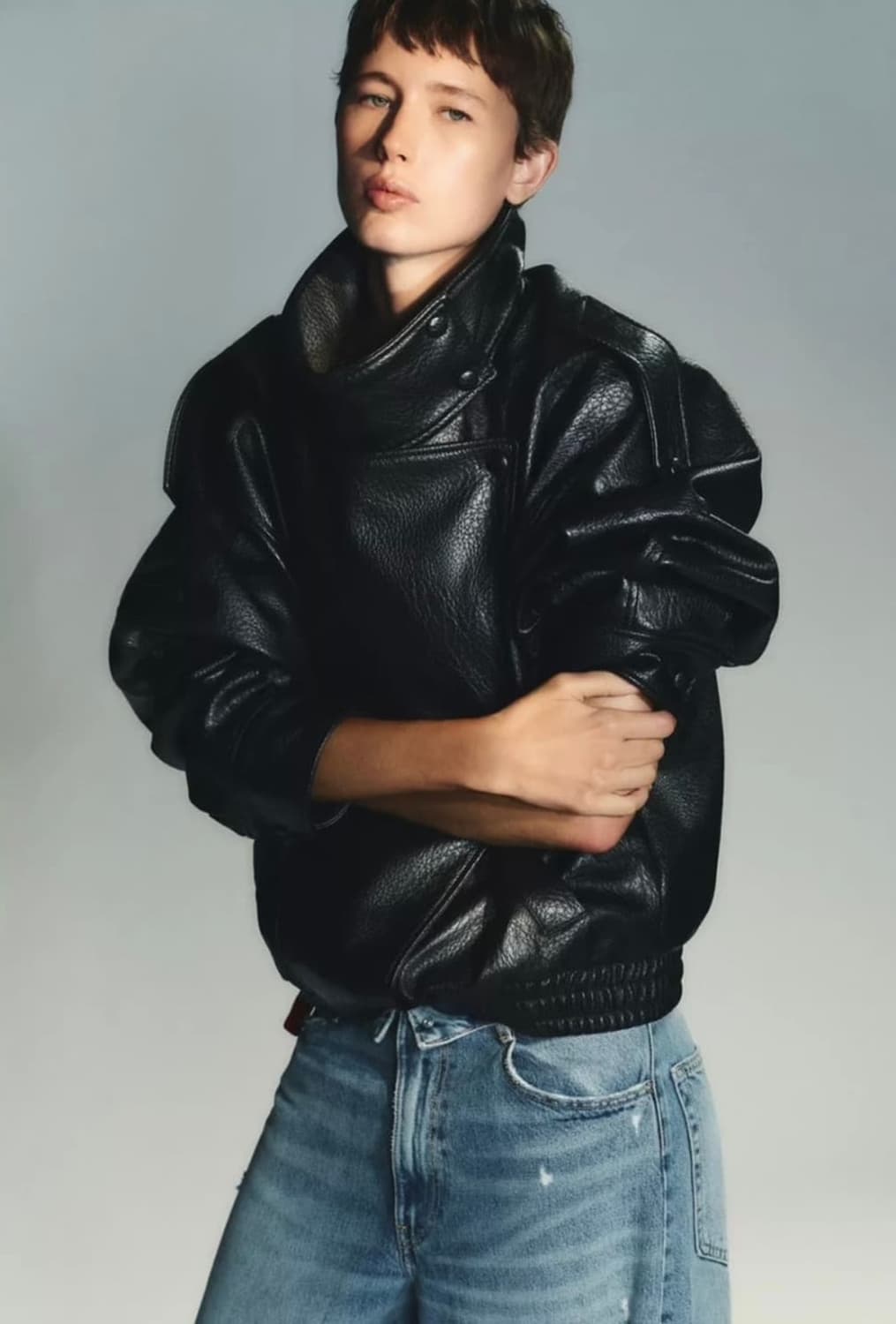 자라 레더자켓 XL 상품이미지1