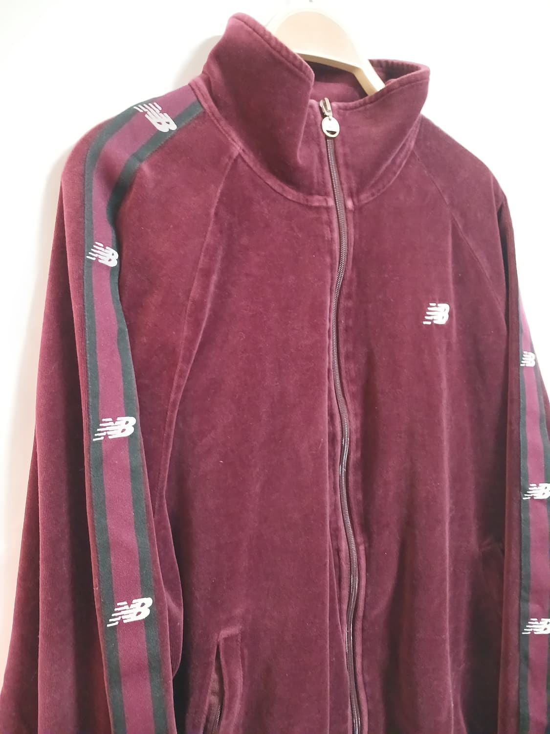 (105,XL)뉴발란스 벨로아 져지 버건디 상품이미지2