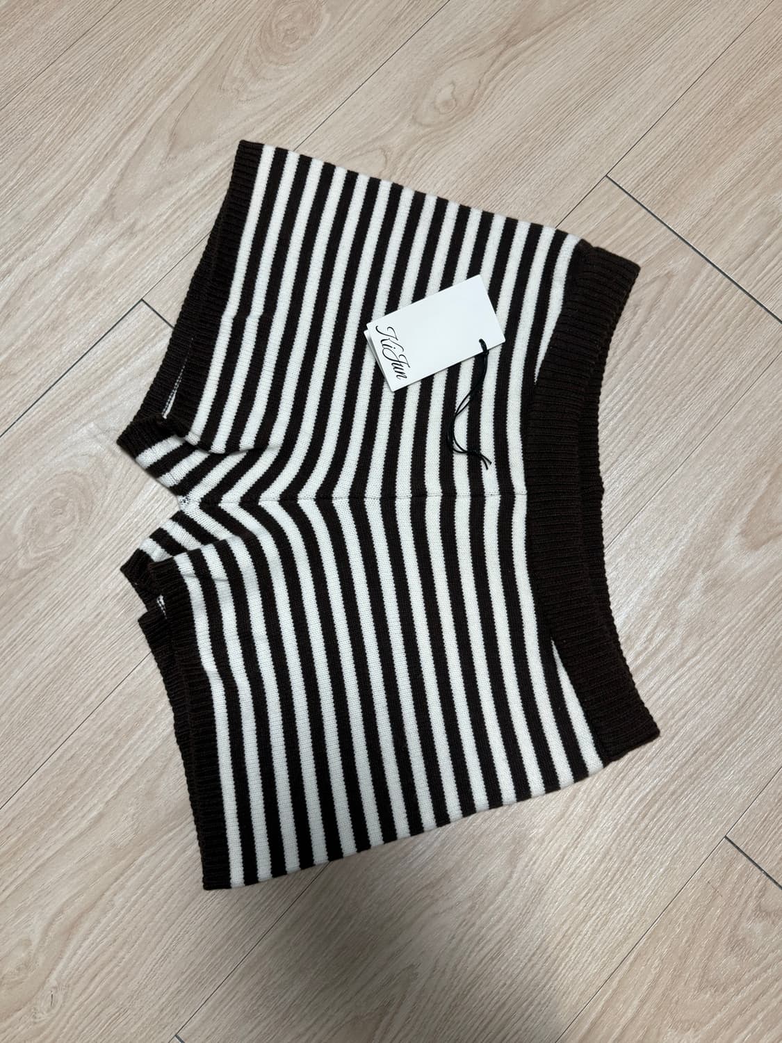 kijun 스트라이프 니트 쇼츠 팬츠 상품이미지4