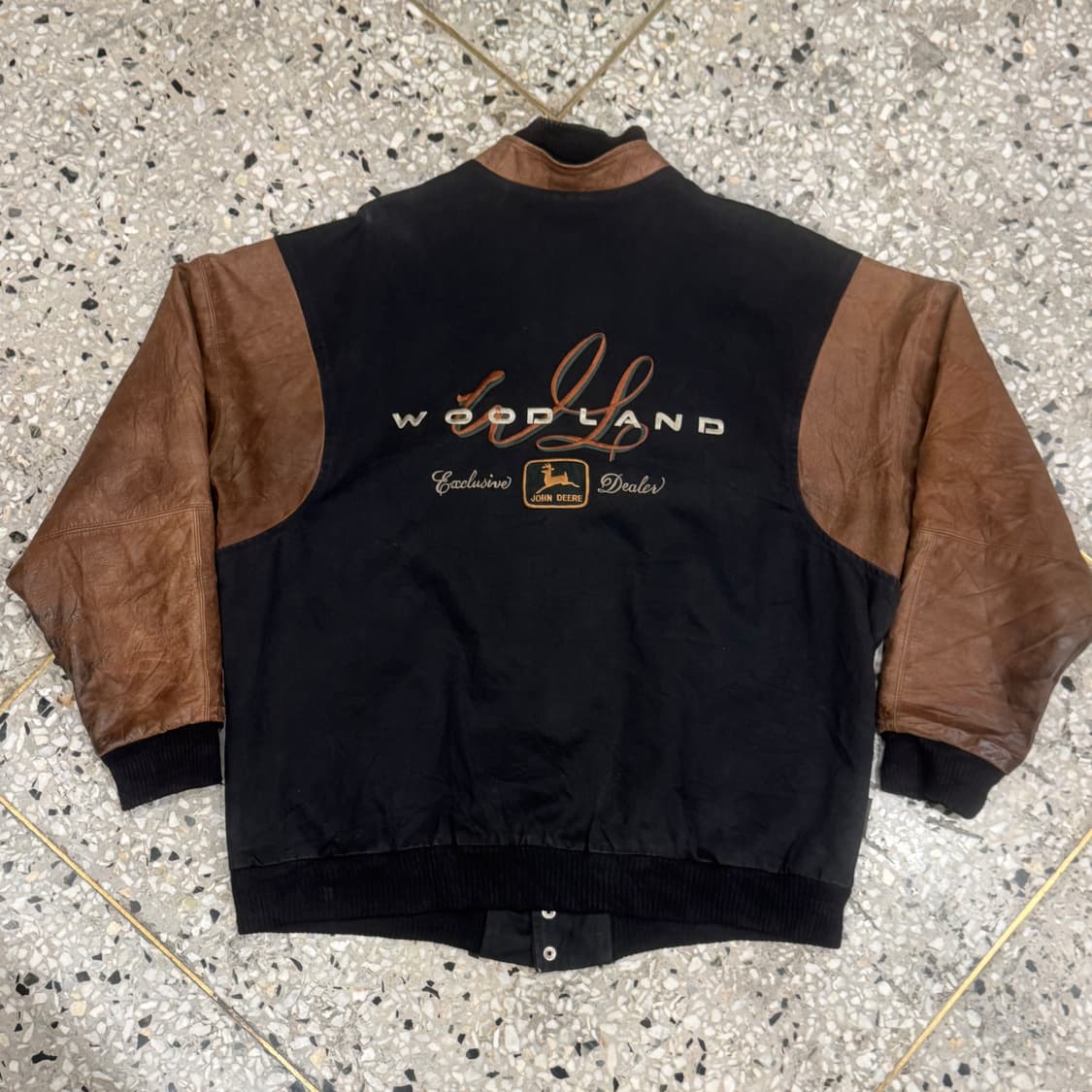 OASIS ORIGINALS 오아시스 오리지널스 레더 바시티 점퍼 상품이미지5