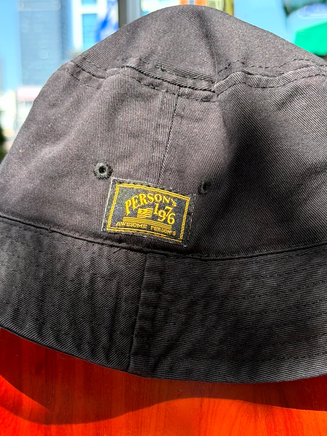 PERSON'S Black Bucket Hat 상품이미지3
