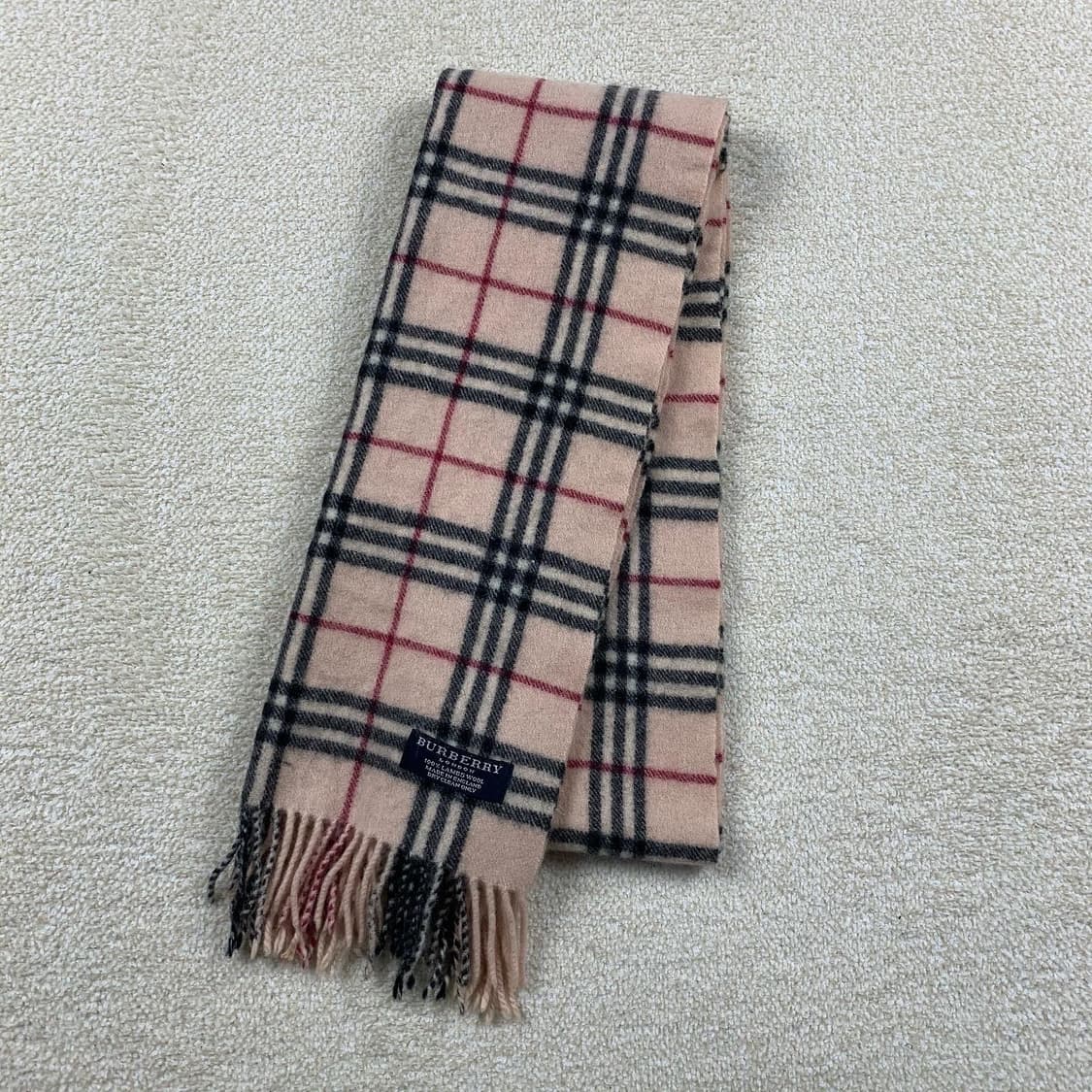 버버리 연베이지 노바체크 램스울 머플러 상품이미지1