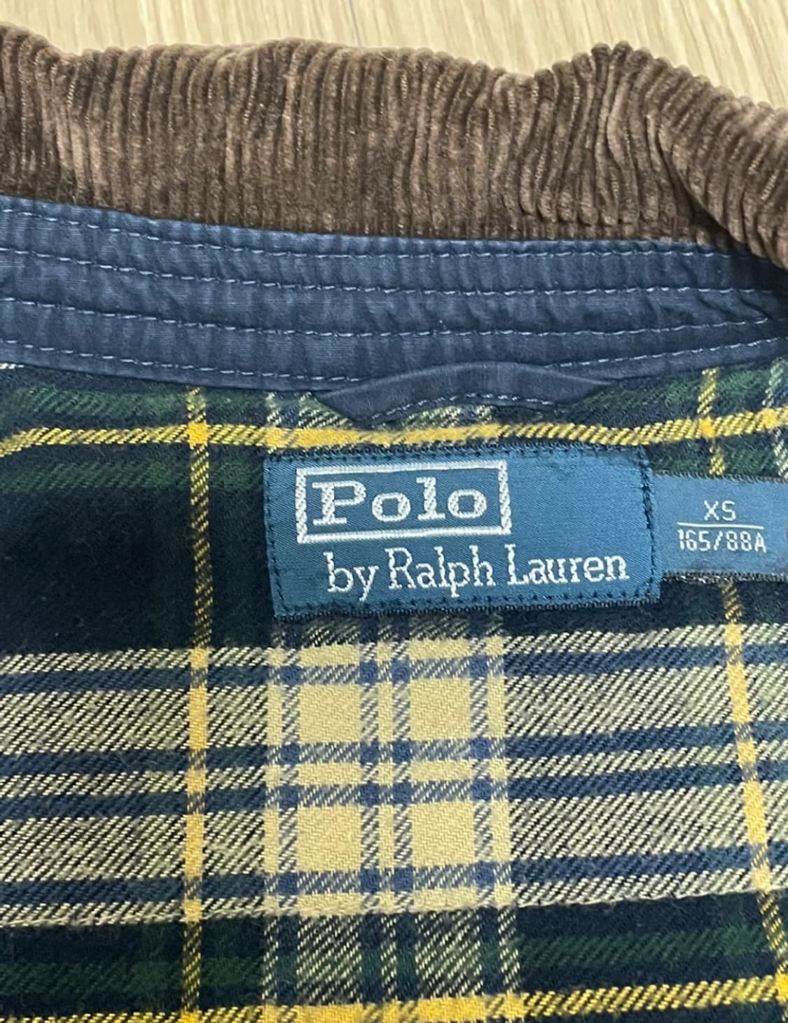 폴로랄프로렌 코듀로이 네이비 자켓집업 XS 300,000➡️99,000 상품이미지5