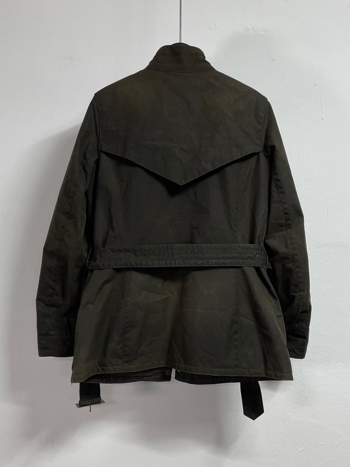 바버 몽고메리 우먼스 카키 벨티드 왁스자켓 (on.157)   상품이미지2