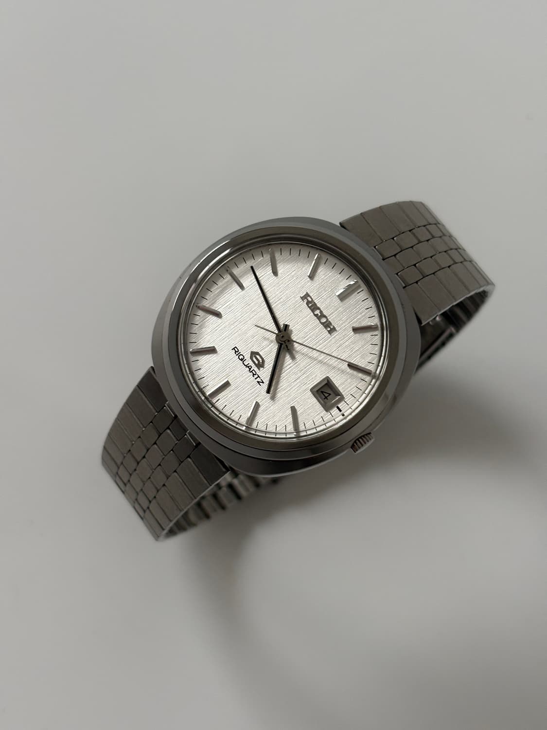 리코 1980년대 스트라이프 다이얼 실버 리쿼츠 남성 상품이미지5