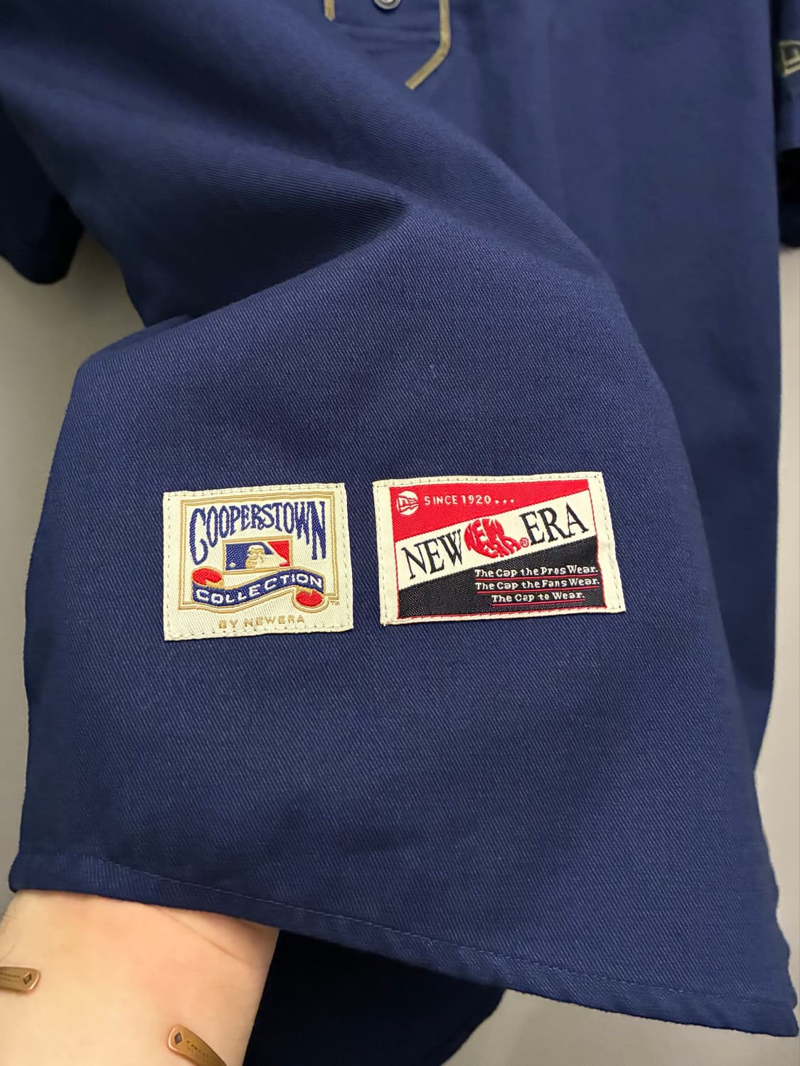 (XL)뉴에라 쿠퍼스타운 컬렉션 뉴욕 양키스 베이스볼 져지 셔츠 상품이미지5