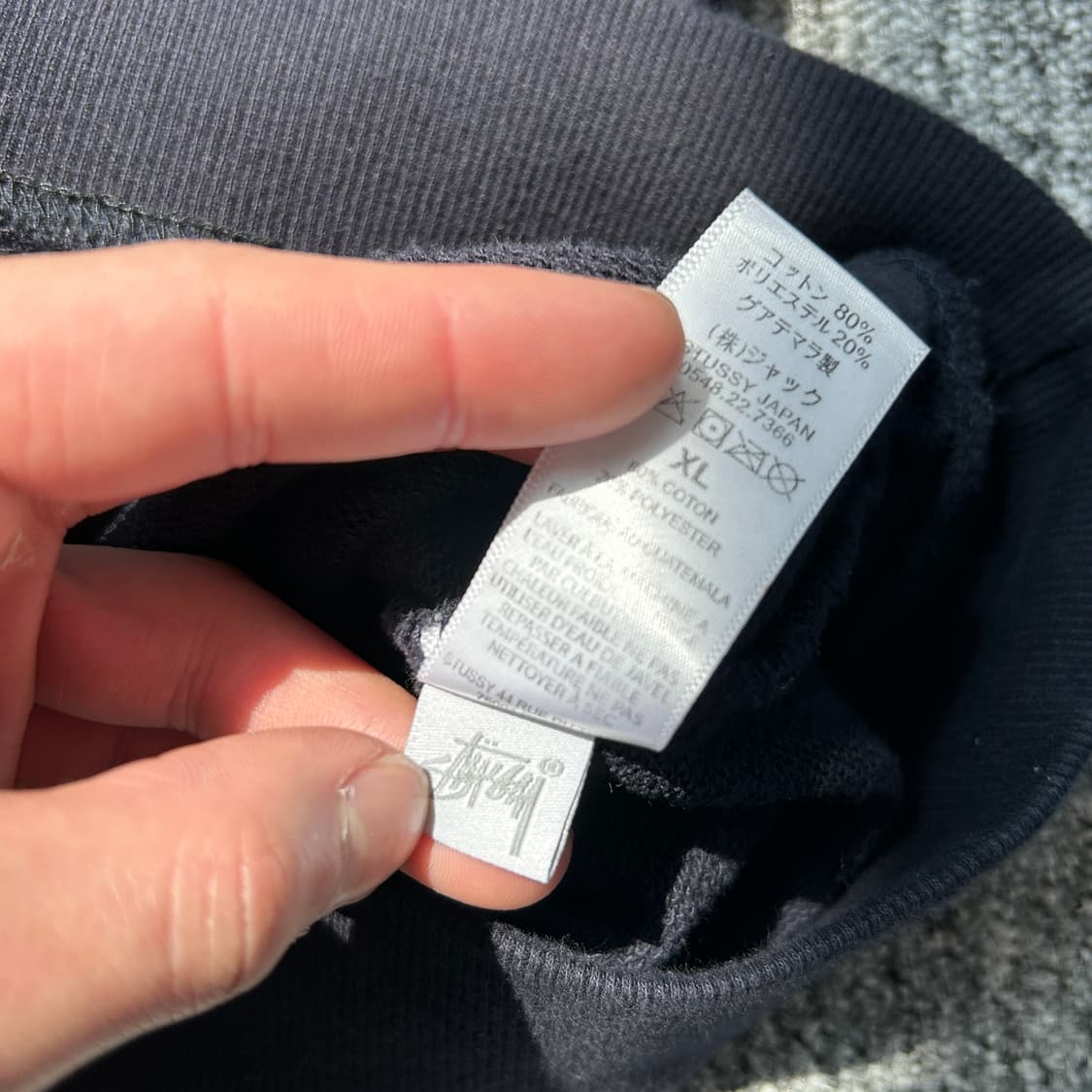 스투시 베이직 로고 네이비 맨투맨 상품이미지9