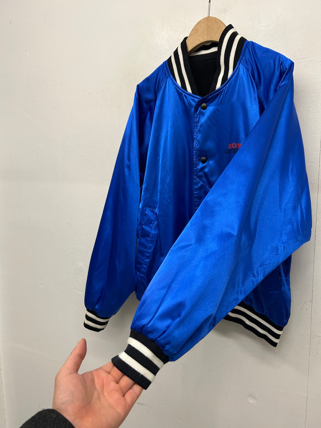 빈티지 혼다 모터스포츠 블루종 자켓 블루 상품이미지3