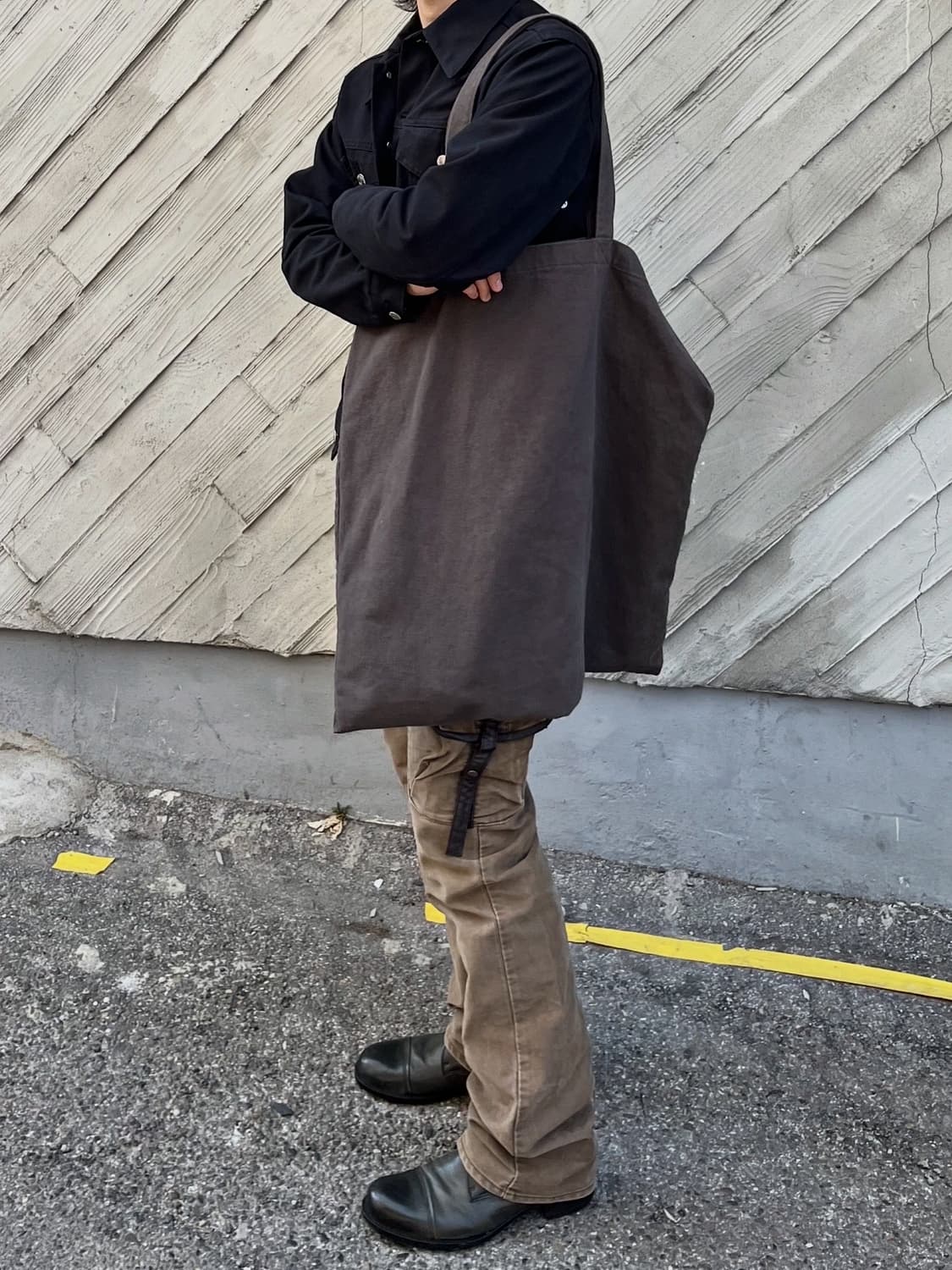 훕데두 그라데이션 레이스업 레더부츠 상품이미지1