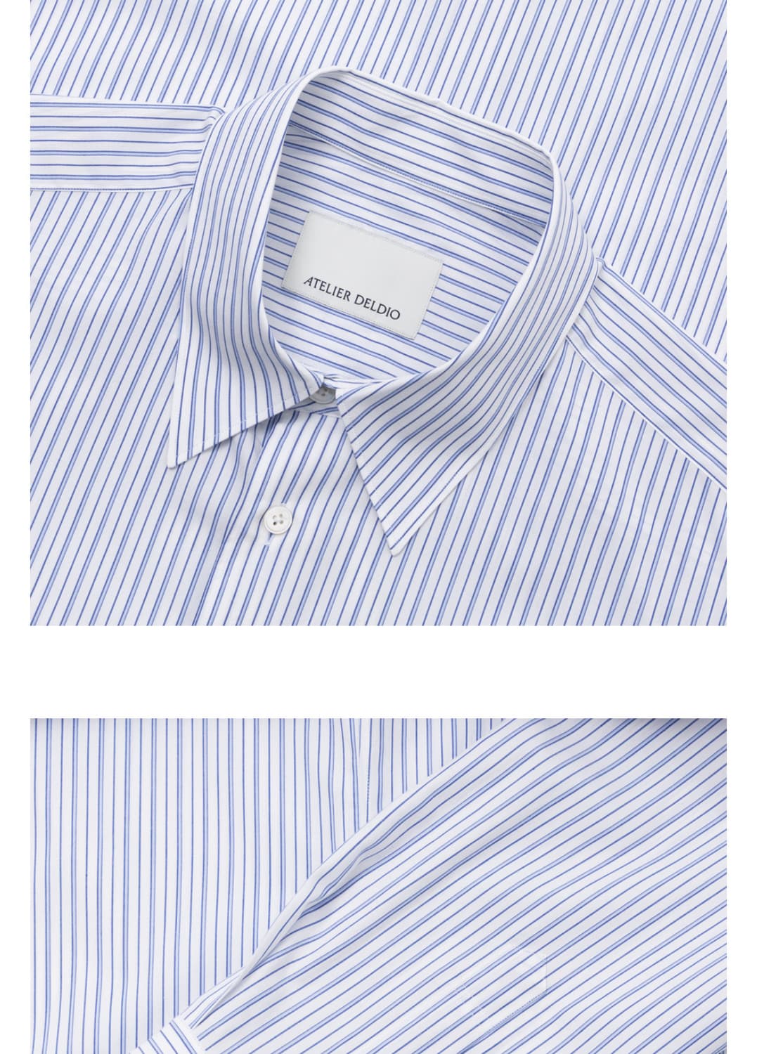 아틀리에델디오  ORGANIC COTTON STRIPE 셔츠 M 상품이미지2