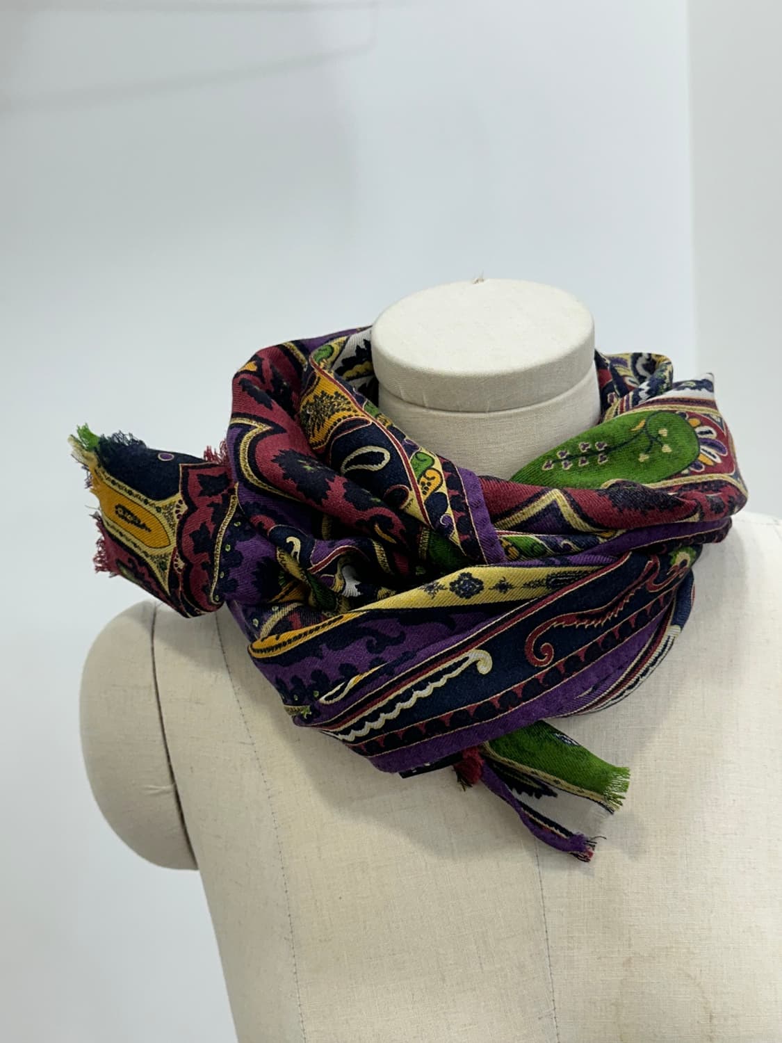 에트로 울 실크 머플러 상품이미지8