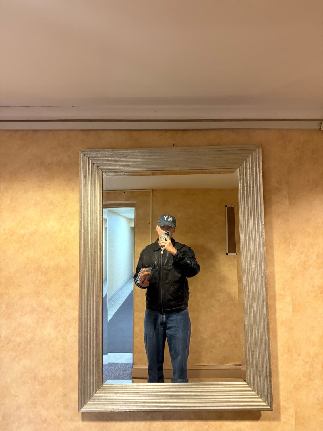 미국 빈티지 가죽 자켓 (착샷) 상품이미지8