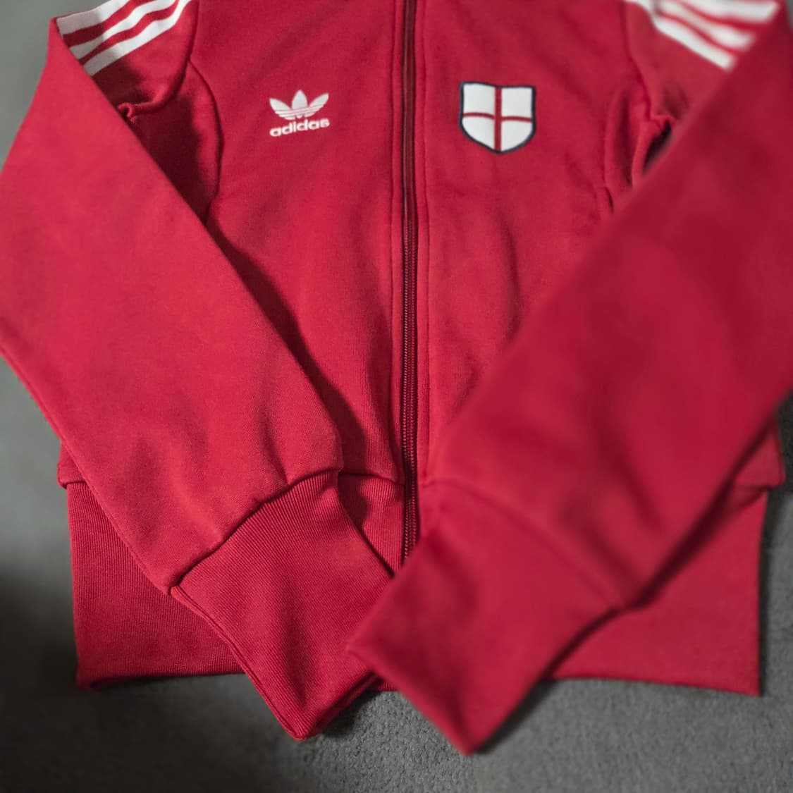 새상품급 05s 빈티지 아디다스 잉글랜드 크롭 져지 트랙탑 xs 상품이미지3