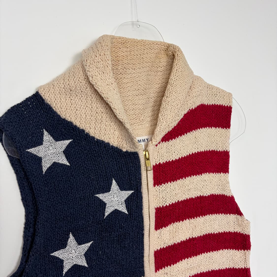타미힐피거 성조기 니트 베스트 조끼 상품이미지2