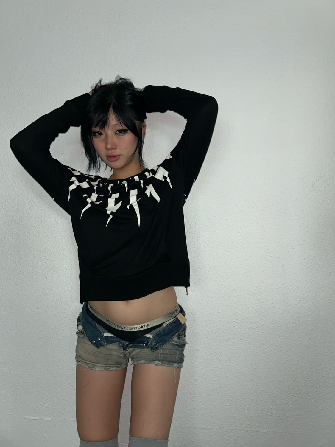 lightning bolt pattern sleeve 상품이미지2