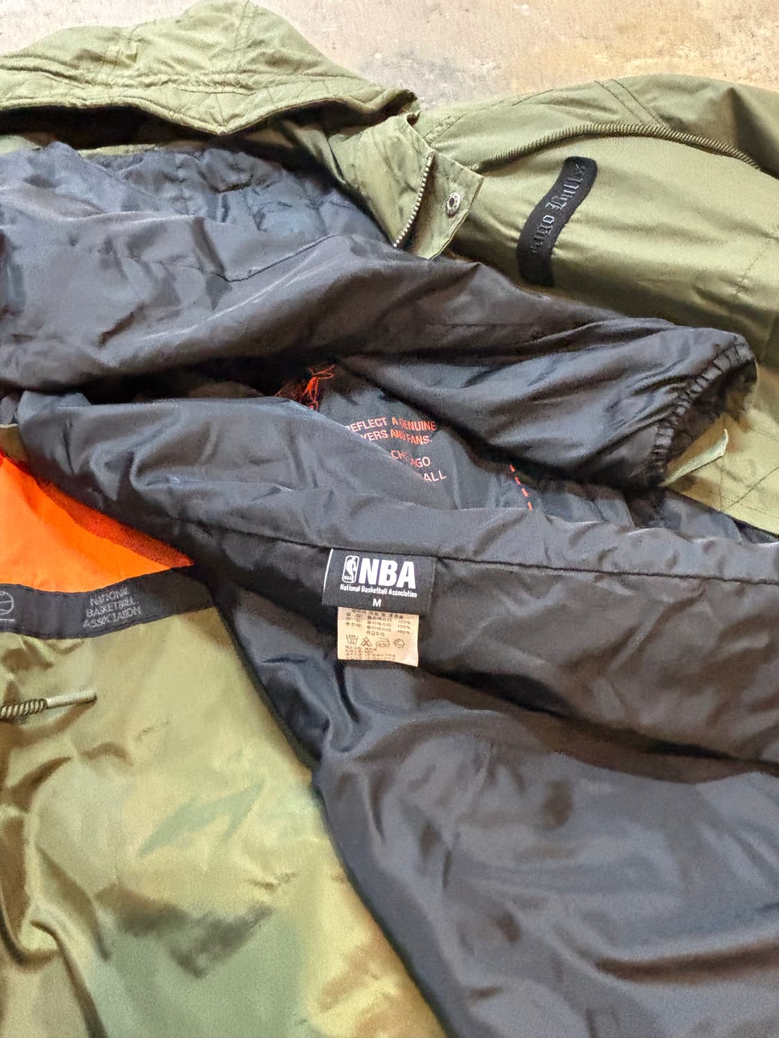 NBA 시카고불스 카키 야상(내피 분리 가능)  상품이미지8