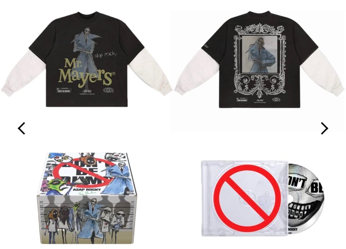 [XXL] Asap Rocky Don’t Be Dumb 머천다이즈 티셔츠 상품이미지1