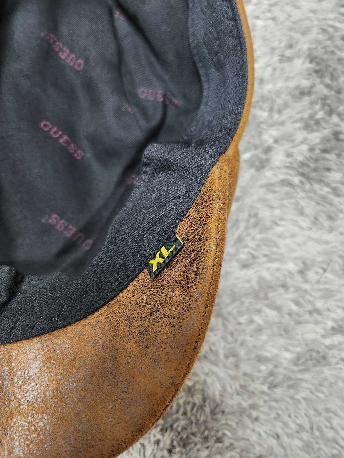 빈티지 GUESS 헌팅캡 XL 브라운 새제품 상품이미지6