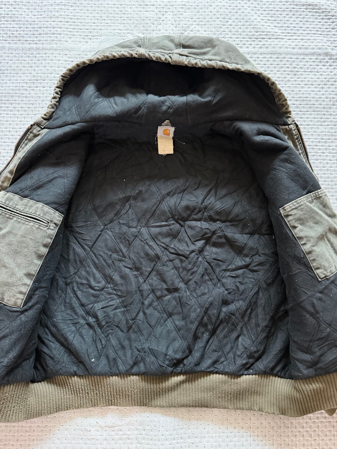 [XXL] 칼하트 j130 j68 샌드스톤 덕 액티브 자켓 모스 상품이미지4