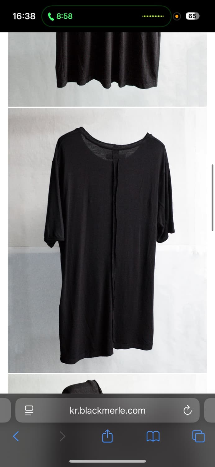 블랙멀 Blackmerle double neck tee [L] 상품이미지2